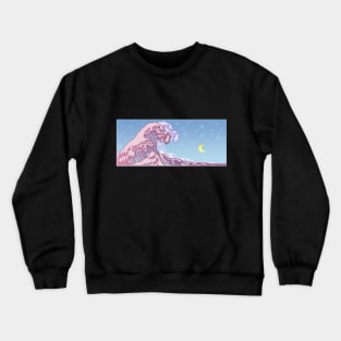 aesthetic wave design Crewneck Sweatshirt